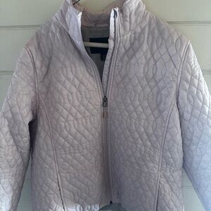 Lands' End Quilted Jacket in Light Lavender Sz L/P